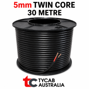 Genuine Tycab 5mm Twin Core Wire - 30M ROLL - Australian Made