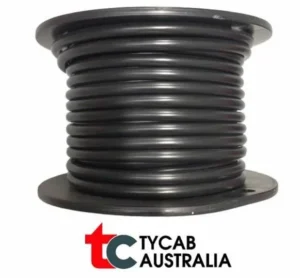Tycab Automotive Cable - 2 B&S - 30 Metre Roll BLACK Australian Made