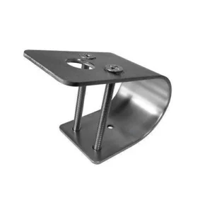 Black Steel UHF Bullbar Antenna Bracket Mount Wrap Around suits bars up to 50mm