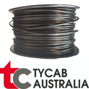 Tycab BLACK Single Core 4mm Cable 28 Amp - 30 Metre Roll Aussie Made