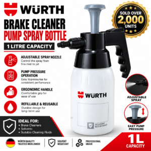 Wurth 1Ltr Pump Spray Bottle / Pump Dispenser 1 Ltr Hand Pump - Simply the best.