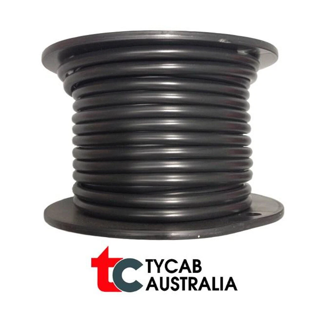 Cable - 0 B&S - BLACK 10 METRES - Battery Starter Cable - High Amperage 265 amps