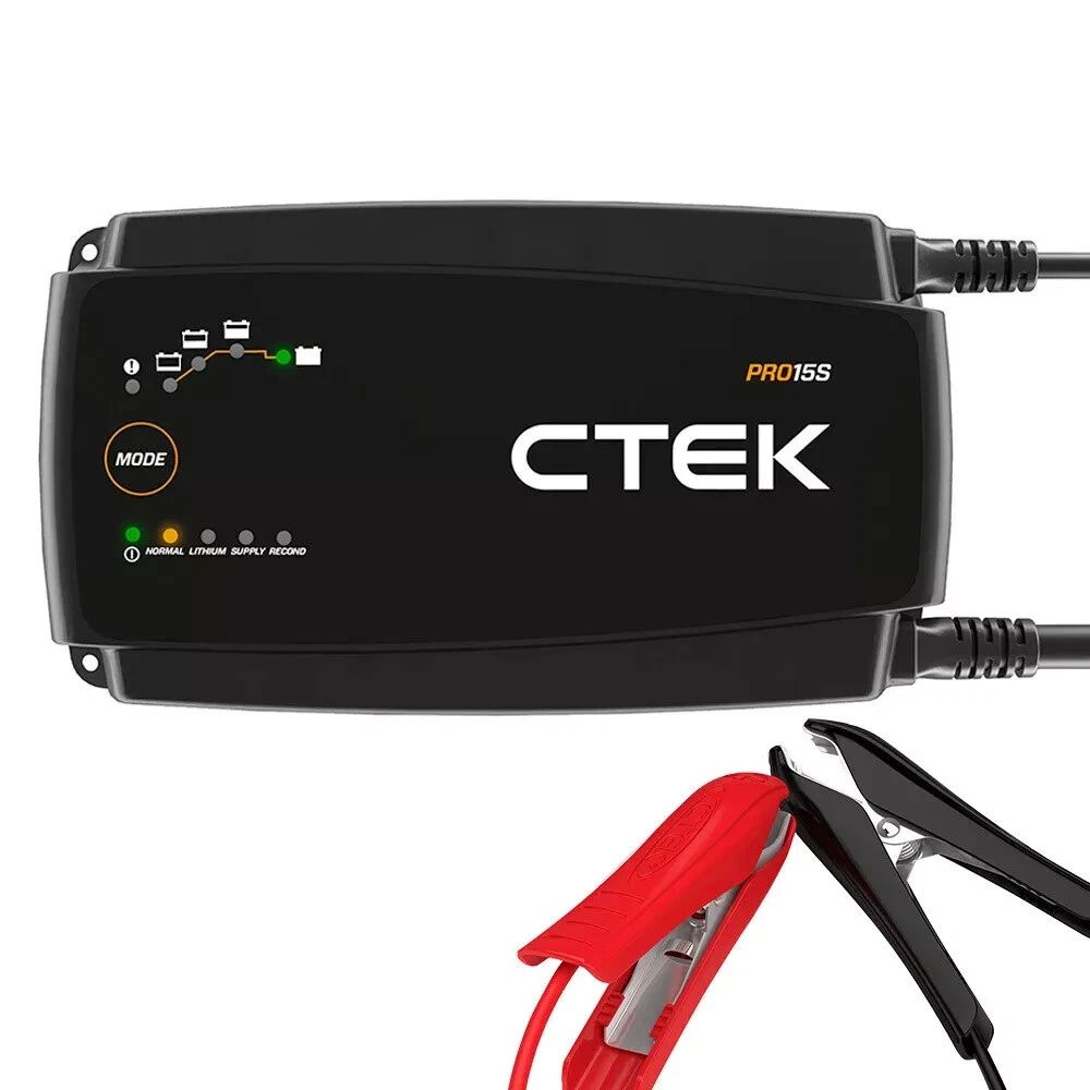 CTEK New PRO15S revised MXS 15 Battery Charger 15 Amp 12V AGM Deep Cycle 40-196