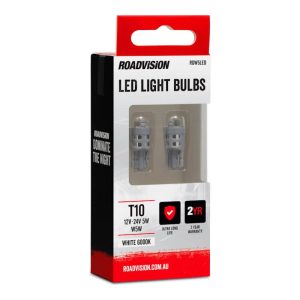 ROADVISION LED Wedge Globe Twin Pack T10 12V W5W White 6000k - Image 3