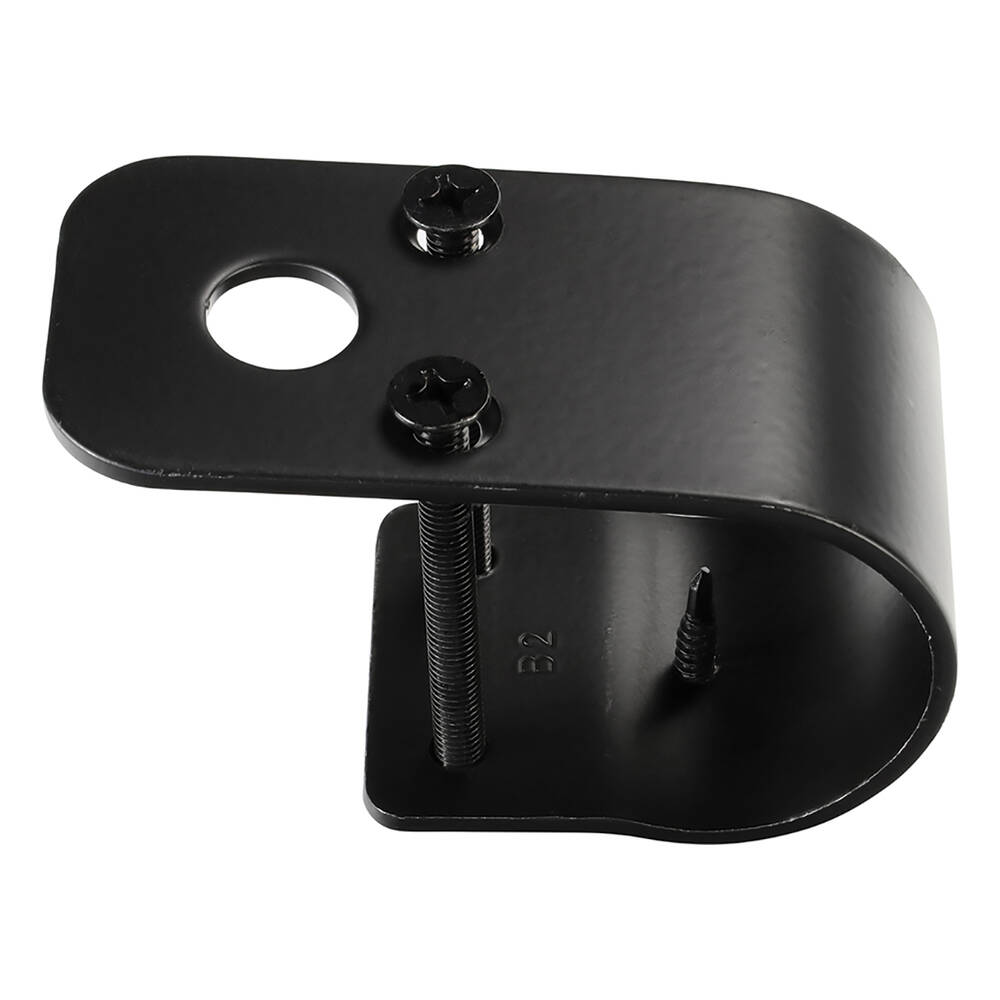 Black Steel UHF Bullbar Antenna Bracket Mount Wrap Around suits bars up to 50mm