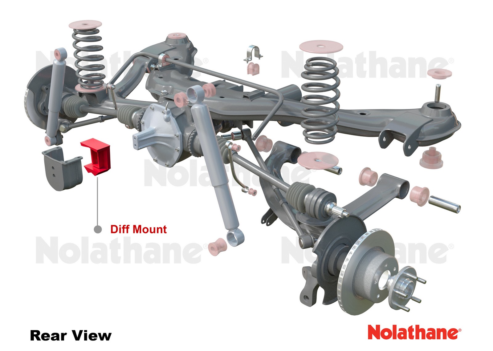 Nolathane 49157 Diff Mount Insert Bush suits Commodore VX2 VY VZ Statesman WK WL - Image 5