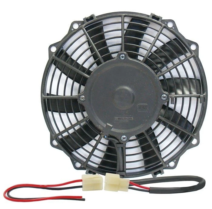 MARADYNE LOW PROFILE THERMO FAN 10" 12V 950CFM 7.9 AMP REVERSABLE SKEW BLADE