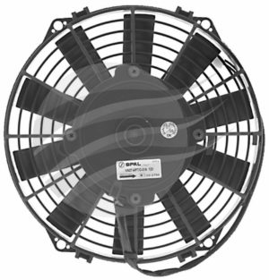 SPAL THERMO FAN 9 Inch (225MM) PULLER ELECTRIC 12V 624CFM STRAIGHT BLADE