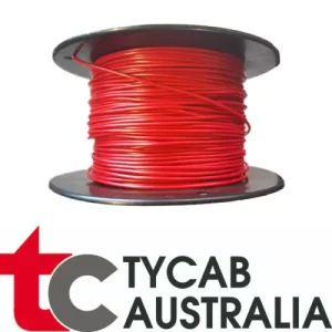 Genuine Tycab 3mm SINGLE CORE CABLE RED 100m (14/0.32) (AUTO 150)