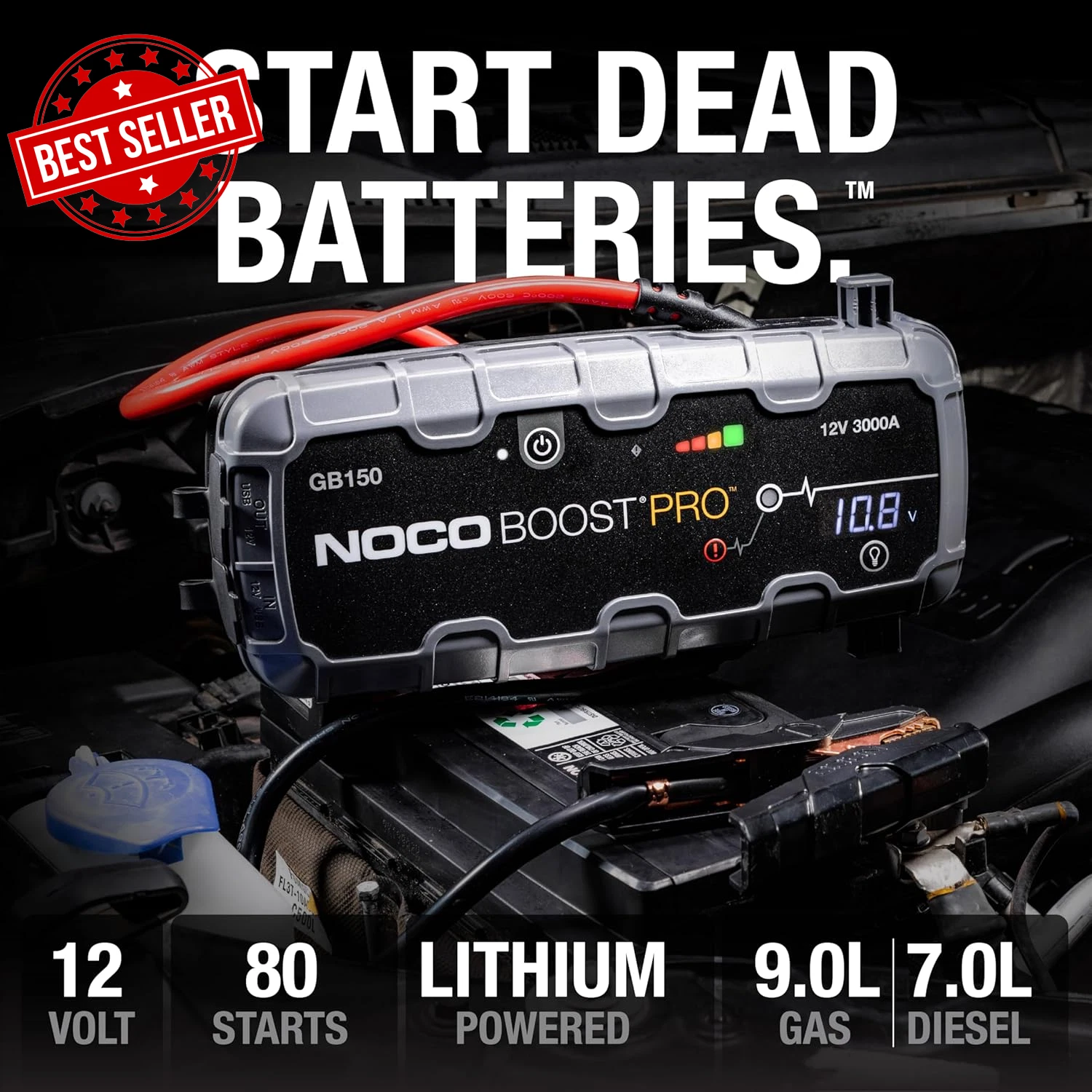 NOCO GENIUS BOOST GB150 12v Jump Starter UltraSafe Lithium-ion 3000AMP - Image 7