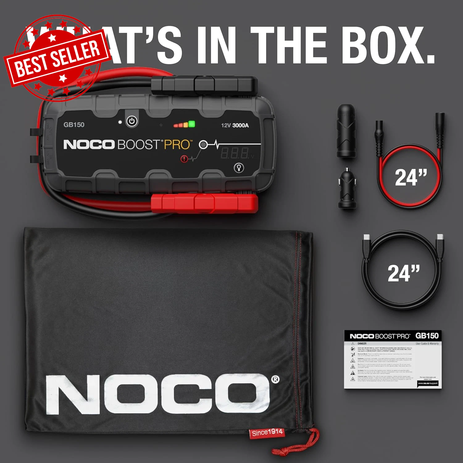 NOCO GENIUS BOOST GB150 12v Jump Starter UltraSafe Lithium-ion 3000AMP - Image 3