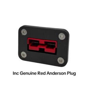 Flush Mount 50Amp Anderson Plug Mount Mounting Braket Inc: Genuine Red Anderson
