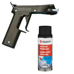 Wurth Satin Black 400ml Spray can Chassis Black  RAL9005 plus Wurth Spraymaster