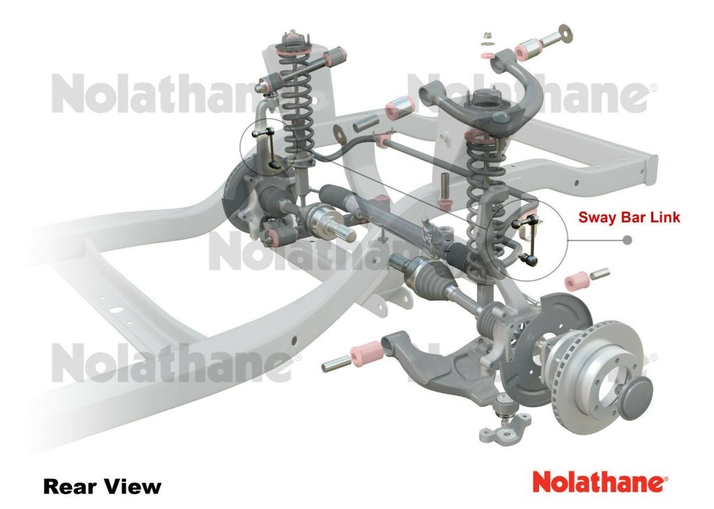 Nolathane 42792 FRONT Sway Bar Link Rods Suits FORD RANGER PX 11/2011