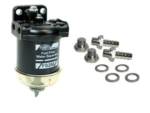 SAAS FUEL FILTER & WATER SEPARATOR 10 MICRONS AND 3/8 BARBED FITTING KIT