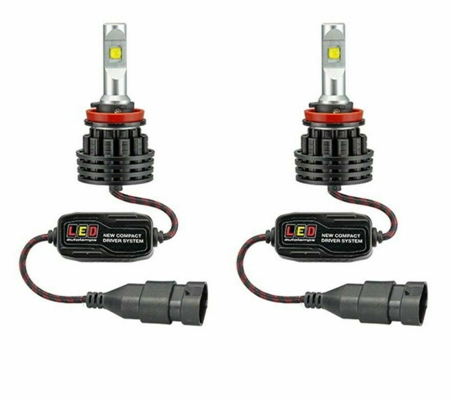 X1 PAIR LED AUTOLAMPS HEADLIGHT H1 BULBS 6500K- 5000LM UPGRADE CONVERSION KIT