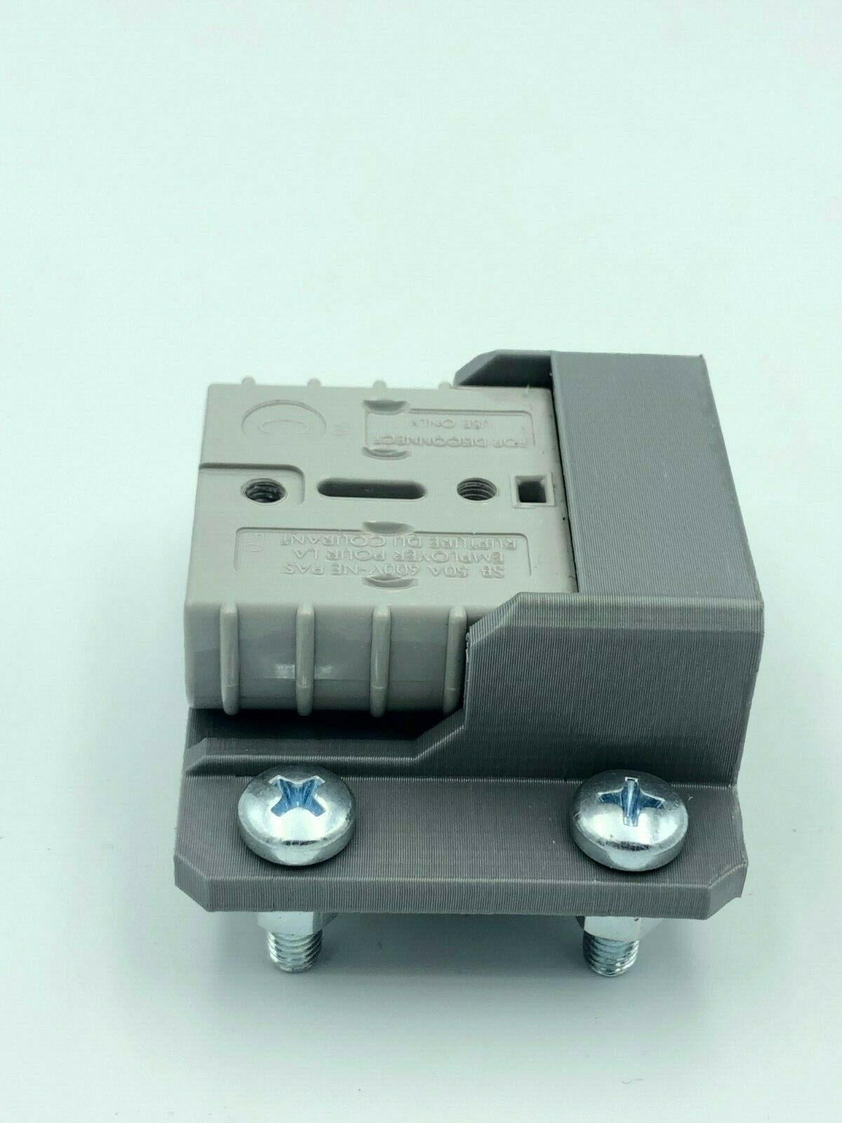 50Amp Anderson Plug Surface Mount Housing Cover bracket panel inc 50 Amp Grey - Image 4