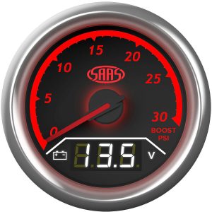 SAAS 52MM EGT EXHAUST TEMPERATURE GAS PYRO PYROMETER & VOLTS GAUGE SG614050 - Image 9