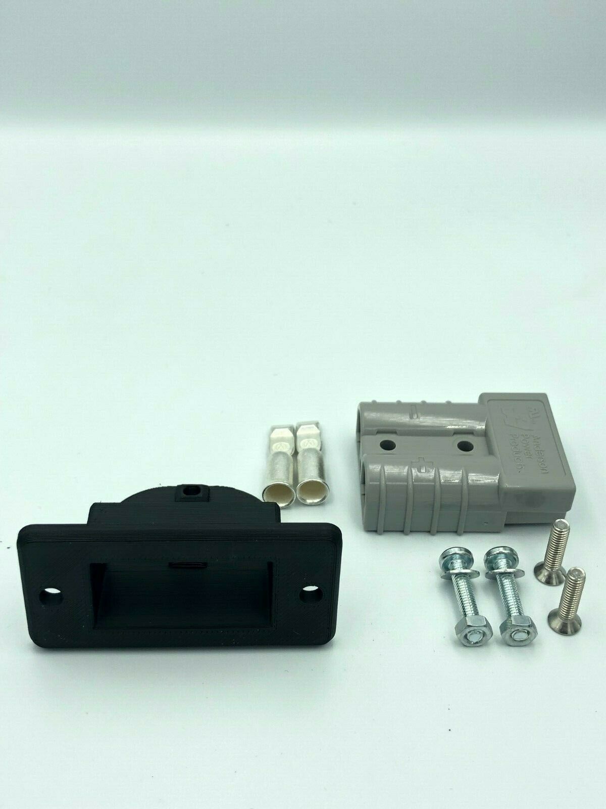 50 Amp Anderson Plug flush Mount Cover Housing bracket panel. Inc bolts. multi - Image 11