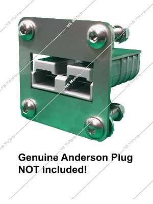 Stainless Steel Flush Mount Single 50Amp Anderson plug Bracket Adjustable depth
