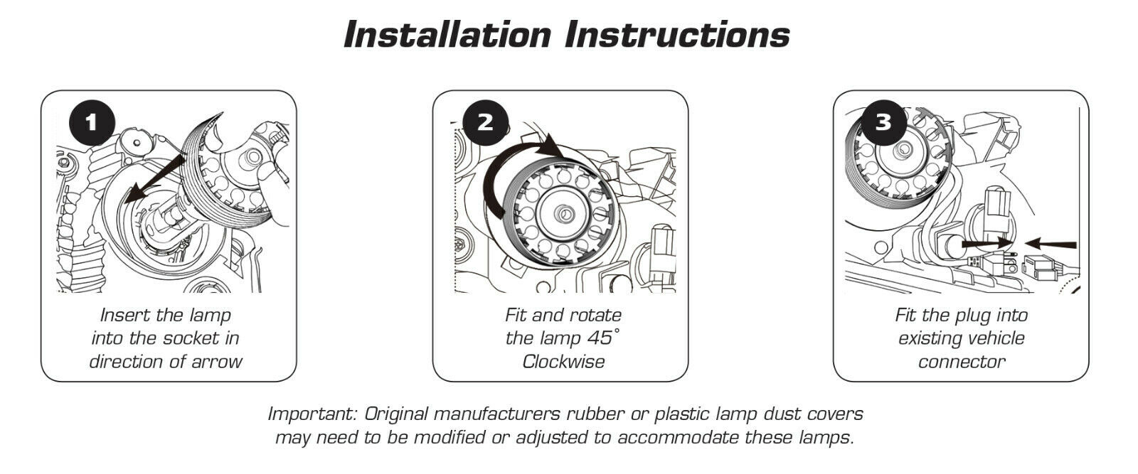 X1 PAIR LED AUTOLAMPS HEADLIGHT H1 BULBS 6500K- 5000LM UPGRADE CONVERSION KIT - Image 2