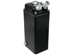 SAAS ST1010 OIL CATCH TANK BAFFLED RECTANGLE BLACK BILLET 600ML