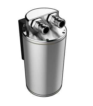 SAAS ST1004 OIL CATCH TANK BAFFLED ROUND POLISHED BILLET 500ml