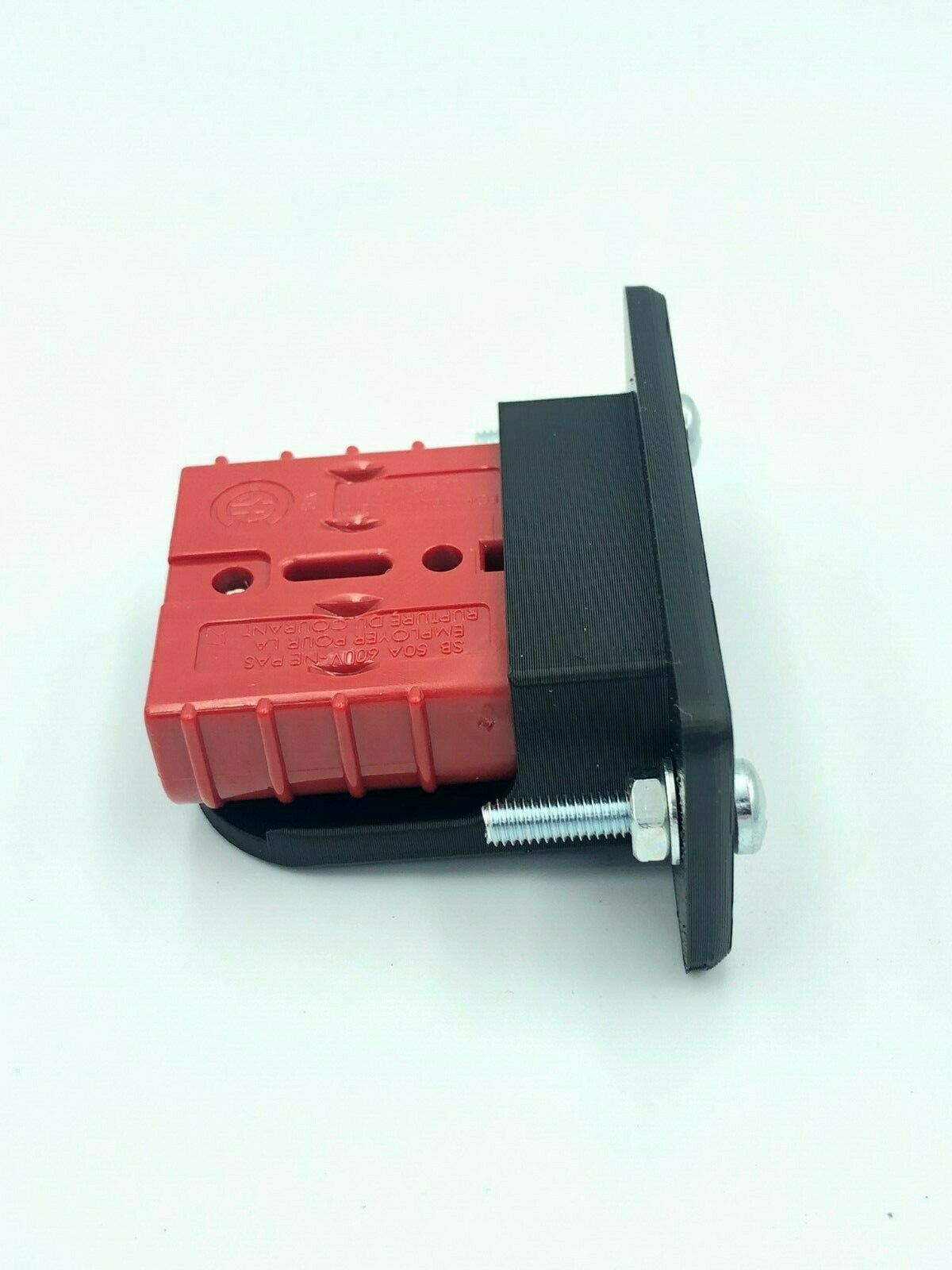 50 Amp Anderson Plug flush Mount Cover bracket panel bolts & RED Anderson multi - Image 10