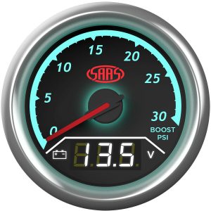 SAAS 52MM EGT EXHAUST TEMPERATURE GAS PYRO PYROMETER & VOLTS GAUGE SG614050 - Image 3