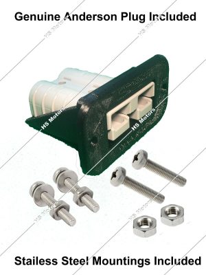 50 Amp Anderson Plug flush Mount Cover Bracket, Flush Panel inc Genuine Anderson