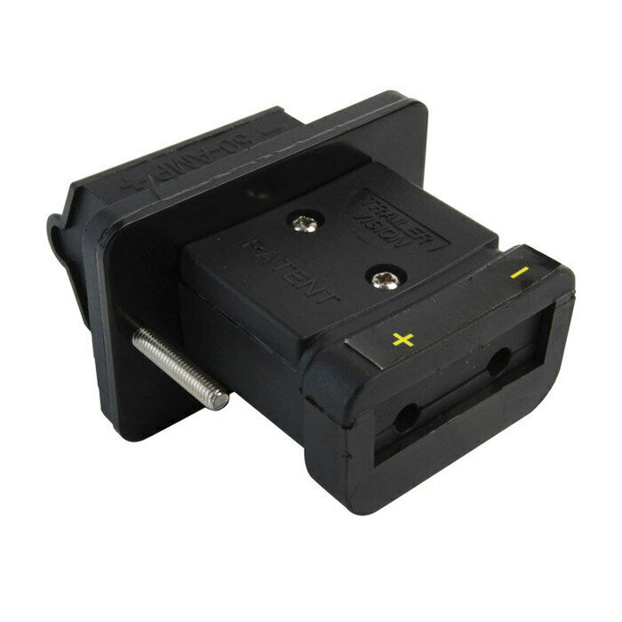 50 AMP ANDERSON PLUG DASH FLUSH MOUNT MOUNTING HOLDER KIT BRACKET DUST CAP COVER - Image 3