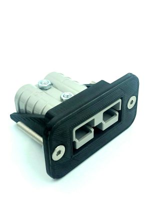 Anderson Plug flush Mount Cover Bracket SB50  countersunk bolt holes inc Grey