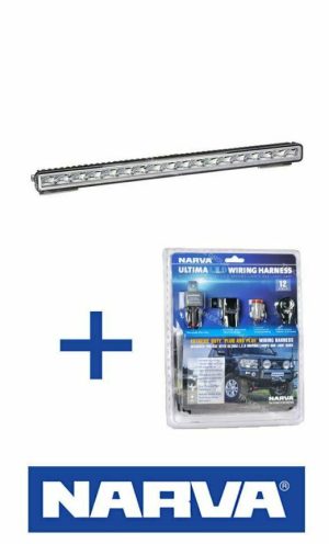 Narva Explora LED Light Bar 22" 550mm Single Row LED Bar + Loom 72274 & 74401