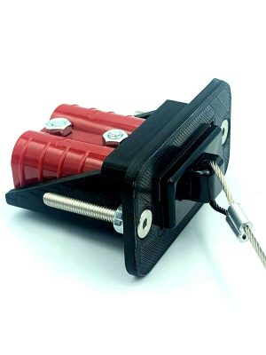 50 Amp Anderson Plug flush Mount countersunk Mounts + DUST CAP + Gen 50 Amp Plug