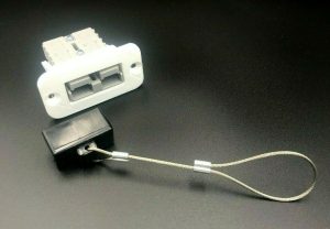 50 Amp White Anderson Plug Flush Panel Mount Bracket + grey Marine Caravan Boat