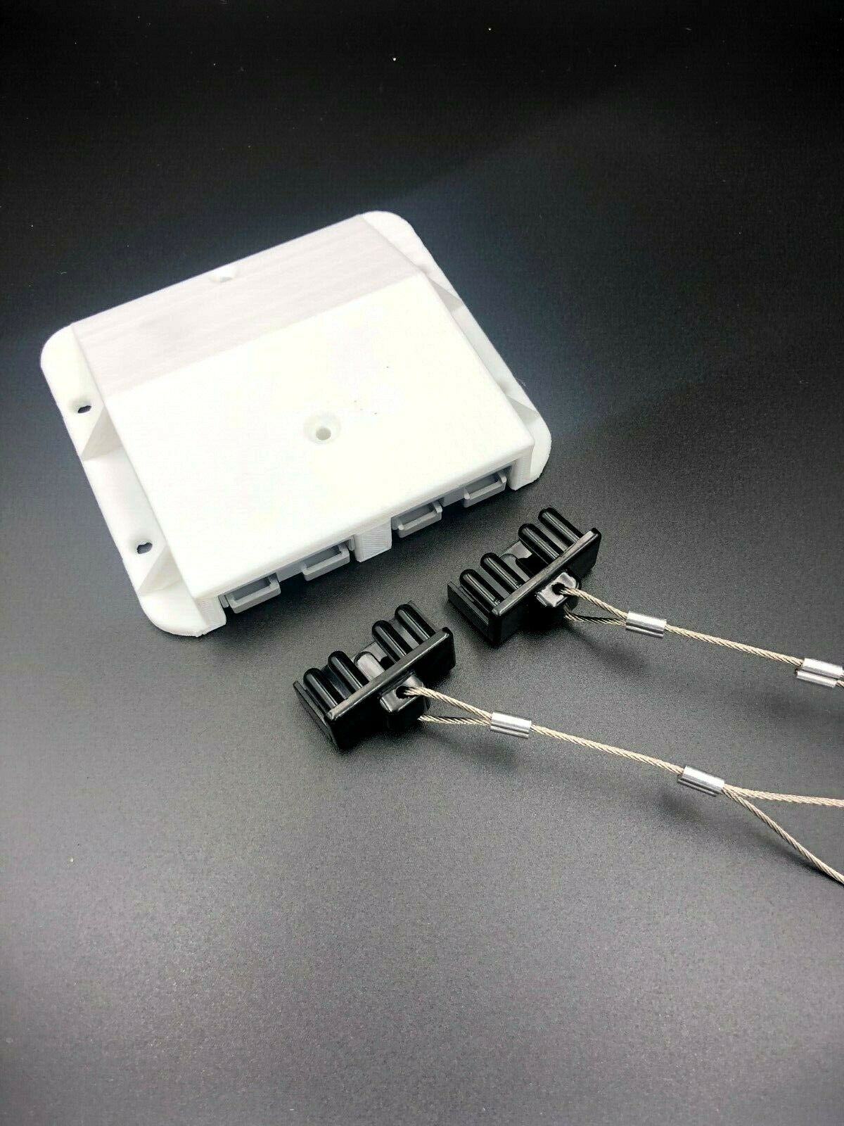 Double Anderson Plug Surface Mount External Kit External inc Bolts Grey + Caps