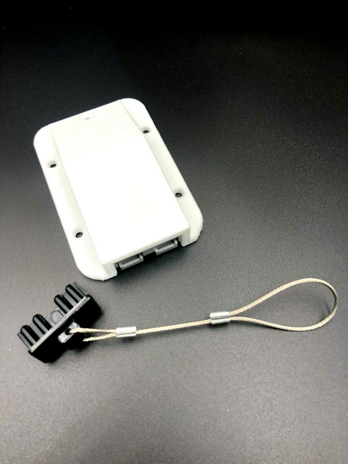 White 50Amp Surface mount Anderson Plug Cover Inc Grey +Plug Marine Caravan boat