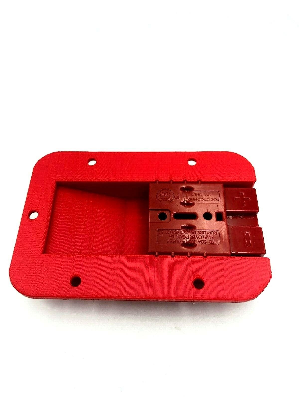 50A RED Anderson Plug External Flush Mount Panel suits Solar input inc bolts - Image 4