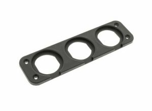 Triple flush mount panel face plate housing -suits cig socket USB Acc Amp gauges