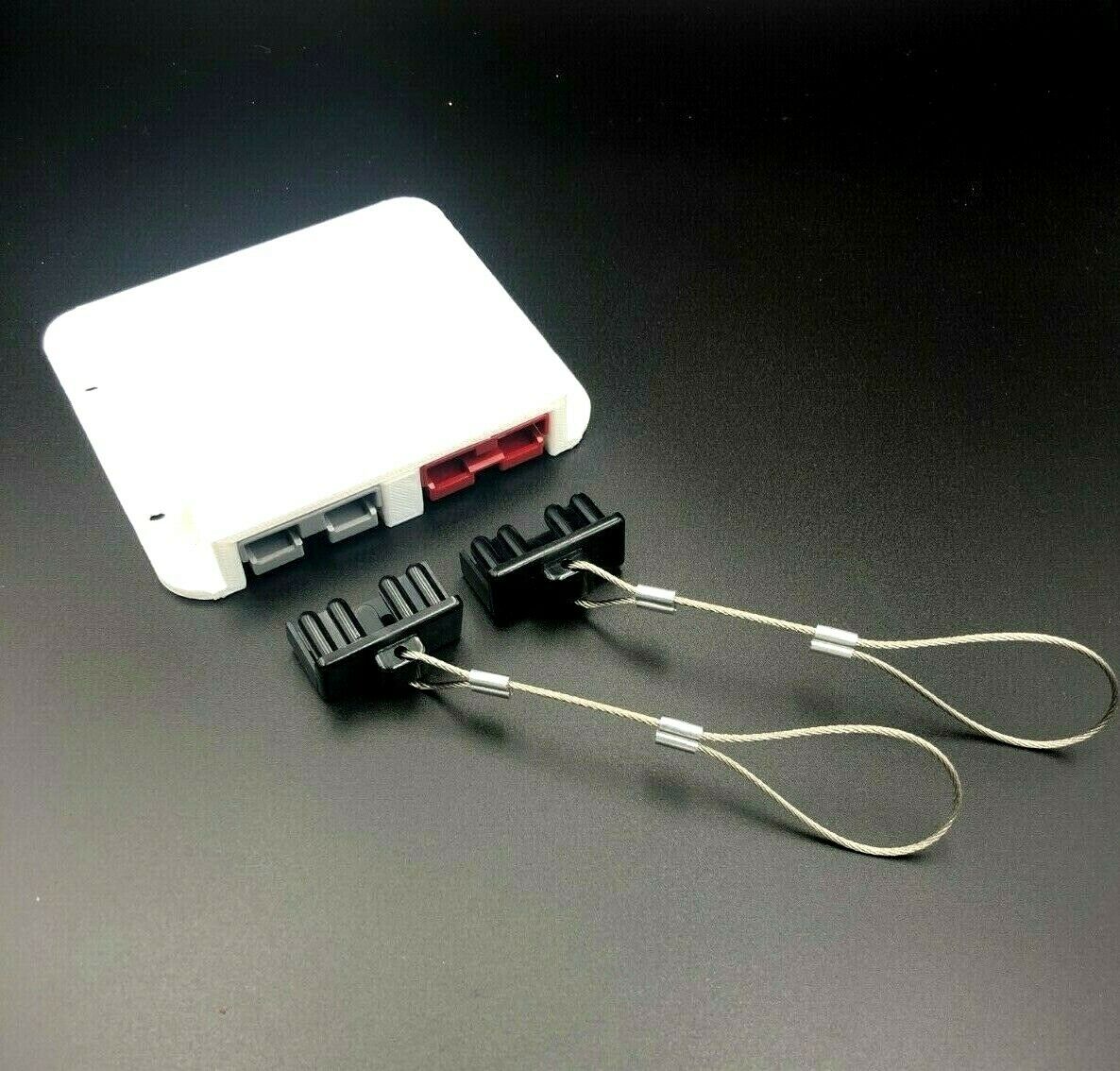 Double Anderson Plug Surface Mount External Kit External Bolts Red & Grey + Caps