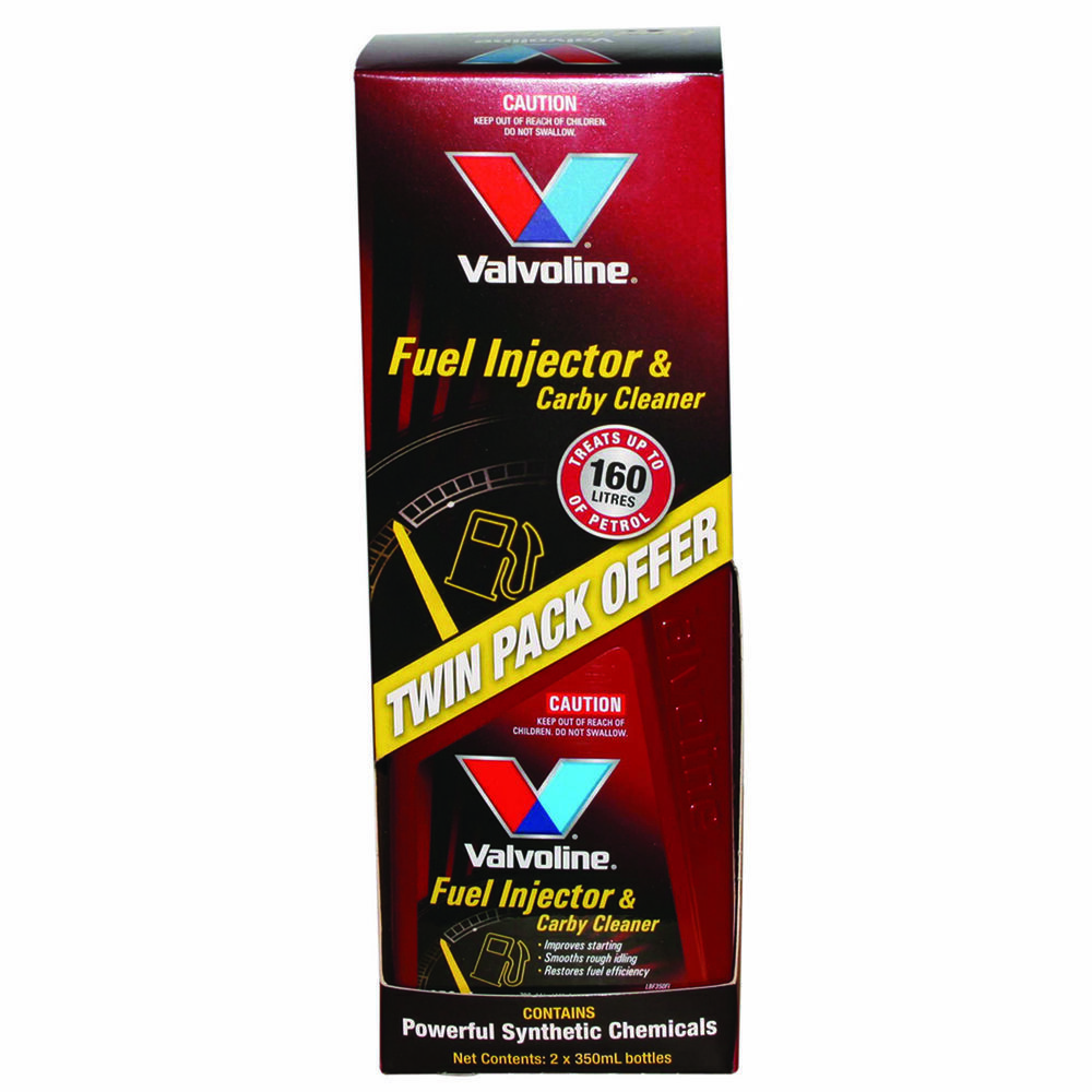 TWIN PACK Valvoline Fuel Injector Cleaner x2 350ml treats up to 160Ltr