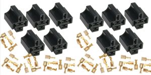 10 X Relay Mount Base Stackable to suit 4 & 5 pin automotive relays