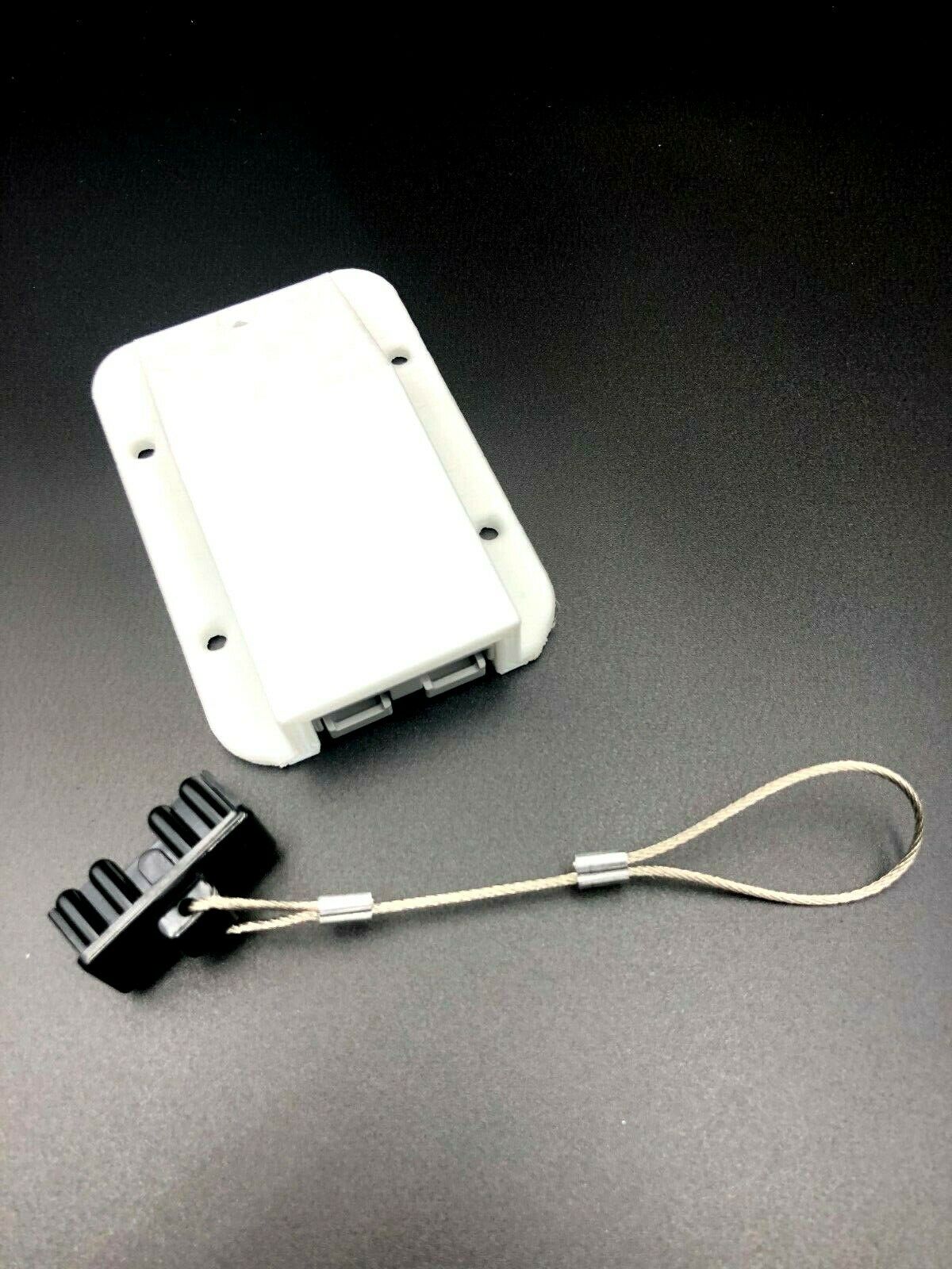 White 50Amp Surface mount Anderson Plug Cover Inc Grey for Marine Caravan boat