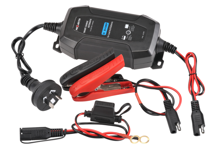 PROJECTA 12V AUTOMATIC 0.8 AMP 4 STAGE BATTERY CHARGER - Charge N’ Maintain - Image 3
