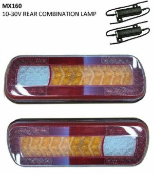 Narva LED Maxilite Rear Stop Tail Indicator Reverse Fog Lights 12v + Resistors
