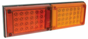 Double LED Jumbo Stop/Tail & Indicator Lamp 10V-30V 400x131x37 Bright ute tray