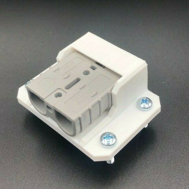 50A 12v Anderson Plug Surface Mount Housing Cover Housing bracket panel - White - Image 4