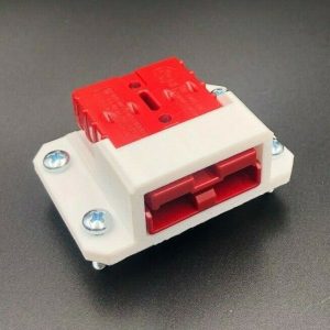 50A Anderson Plug white Surface Mount Housing Cover bracket panel inc 50 Amp Red