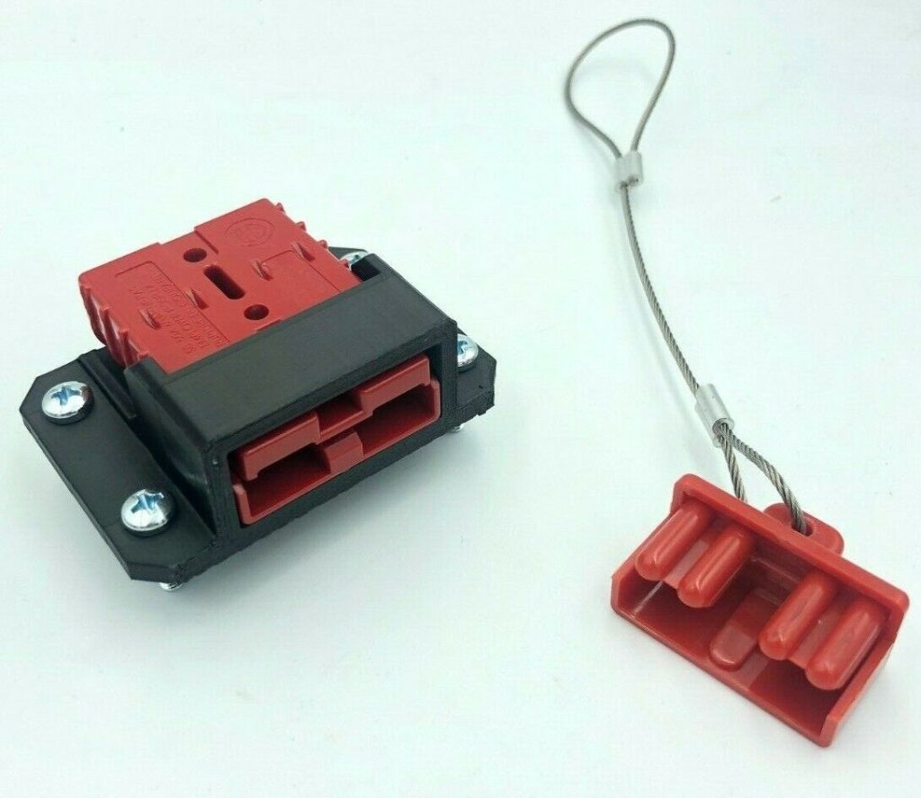 Anderson Plug Cover Single Surface Mount Holder Inc Red 50A+Dust Cover