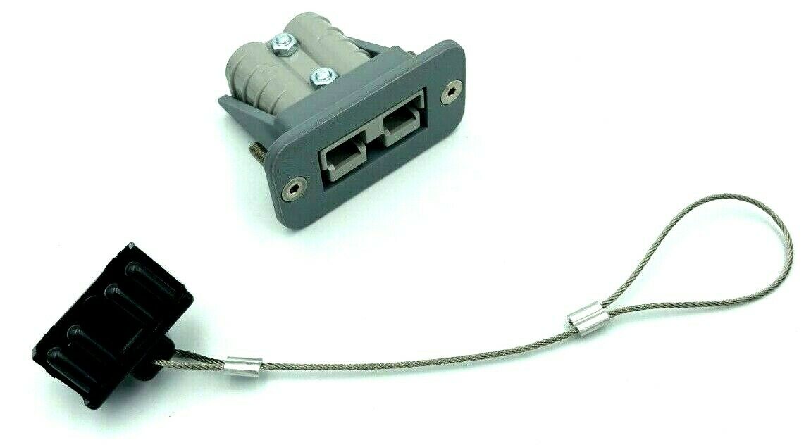 Grey 50 Amp Anderson Plug flush Mount countersunk Mounts + DUST CAP + Gen Plug - Image 3